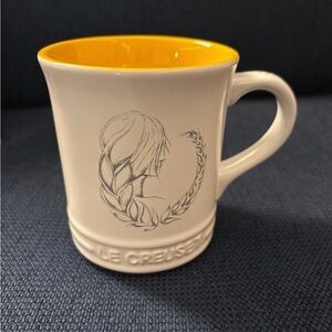 Le Creuset 14oz White Zodiac Mug with Yellow Interior (Virgo)